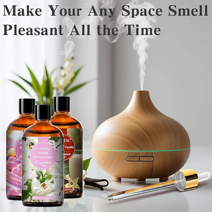 PHATOIL L'aube Rosa Fragrance Oils for Aromatherapy, 3.38FL.OZ Diffuser Oils for Home, Perfect for Aromatherapy, Humidifiers, Yoga, DIY Candle and Soap Making - 100ml