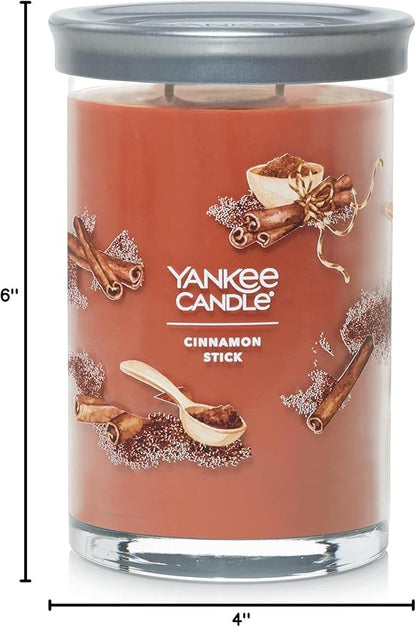 Yankee Candle Cinnamon Stick Scented Signature 20 oz Large Tumbler 2-Wick Candle Over 60 Hours of Burn Time