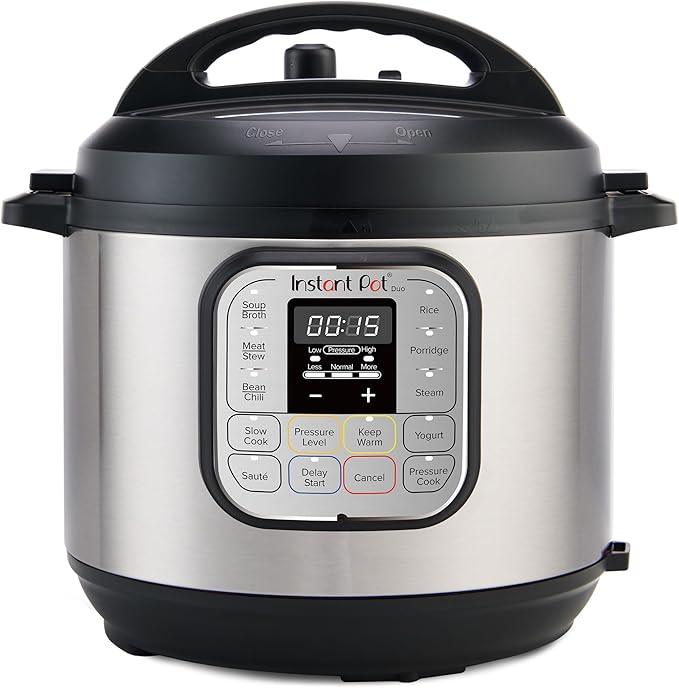 Instant Pot Duo 7-in-1 Mini Electric Pressure Cooker, Slow Rice Cooker, Steamer, Sauté, Yogurt Maker, Warmer & Sterilizer, Includes Free App with over 1900 Recipes, Stainless Steel, 3 Quart