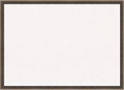 Amanti Art White Cork Board for Wall, 21x29 Vision Board with Brown Wood Frame, Medium Corkboard Office Decor for Home Organization, Modern Contemporary Corkboard Pinboard to display items for home
