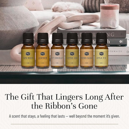 P&J Trading Fragrance Oils for Diffusers for Home Cozy Home Set Fragrance Scents for Candle Making - Soap Making Supplies - Car Diffuser Scents - Essential Home Gift Set - Amber, Clove & More