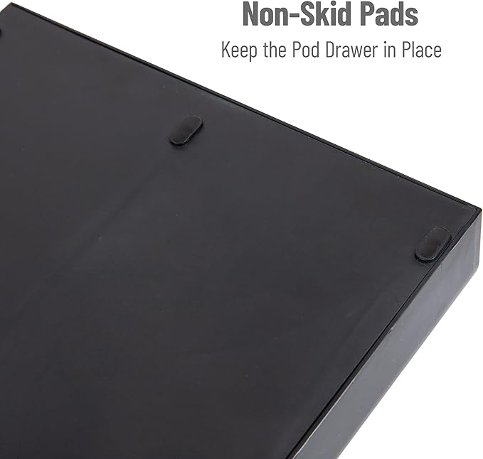 Mind Reader Single Serve Pod Organizer, 2 Drawers, 24 Pod Capacity, Black