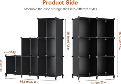 HOMIDEC 6-Cube Storage Organizer, Closet Organizer Storage Cabinet Shelf Bookcase Bookshelf,Storage Cubes Organizers Cabinet for Kids,Closet, Bedroom,Bathroom