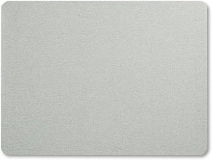 Quartet Bulletin Board, Fabric, 4' x 3', Frameless, High-Density Fiberboard, Oval Office, Gray (7684G)