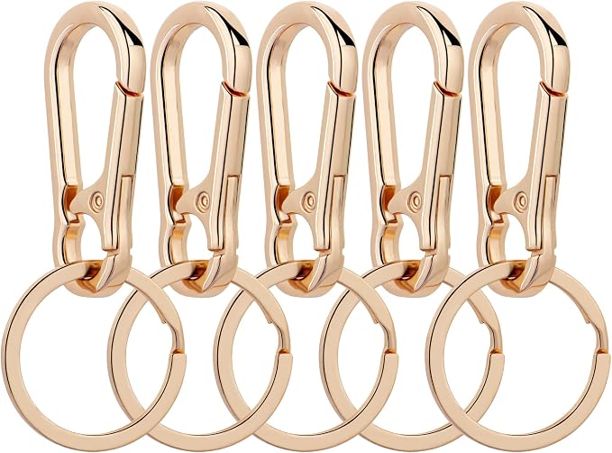 Wikavanli Metal Keychains Keyring Key Chain Ring Clip Holder Organizer for Home Car Keys Key Finder Women Men