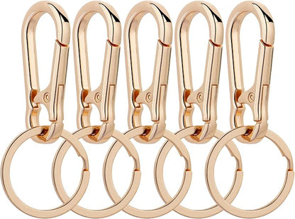 Wikavanli Metal Keychains Keyring Key Chain Ring Clip Holder Organizer for Home Car Keys Key Finder Women Men