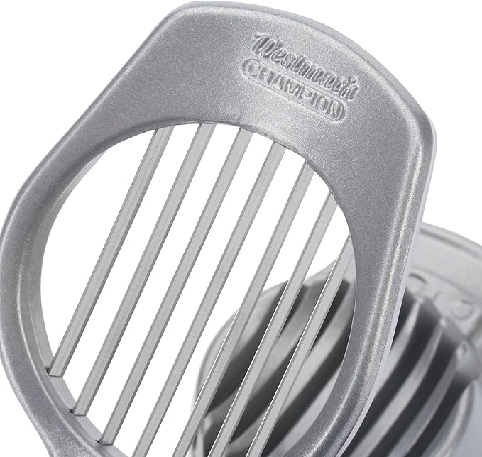Westmark Mushroom & Egg Slicer – Heavy-Duty Aluminum Cutter with 7 Stainless Steel Blades for Even Slices, Multi-Purpose Food Slicer for Mushrooms, Eggs, Strawberries & Kiwi, Kitchen Essentials