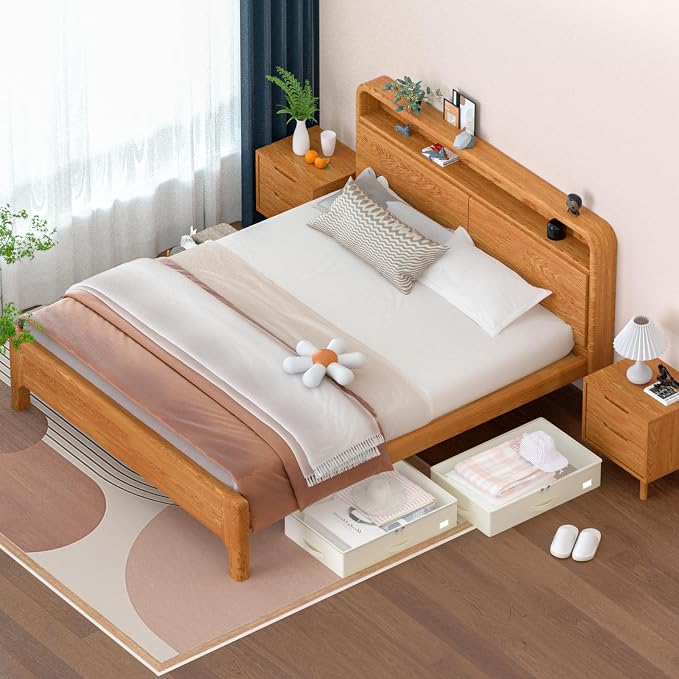 EE-RoomWorld Under Bed Storage with Wheels, No Assemble Required 7.5 inches height Under Bed Storage bins,Large capacity Rolling Underbed Shoe Storage containers，dorm underbed storage drawers