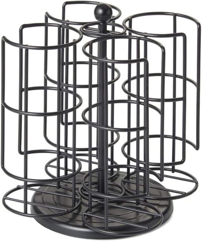 Nifty Solutions Compatible with Bartesian Cocktail Holds up to 24 Capsule Pods, Spins 360-Degrees, Medium (Pack of 1), Black, (5620)