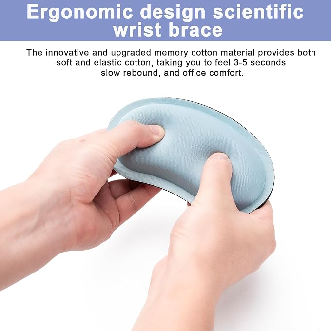 Hoewina Keyboard Wrist Rest,Ergonomic Wrist Rest,Superfine Fabric and Gel Memory Foam Wrist Pad for Computer Keyboard for Easy Typing & Pain Relief, Suitable for Office, Family,Outdoor, Gradient Style