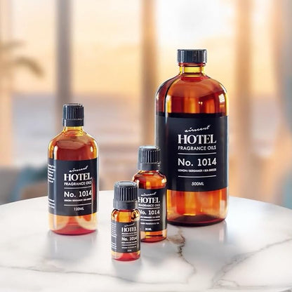 AirScent Hotel Diffuser Oil No. 1014 - The Iconic 5-Star Hotel Coastal Blend - Lemon Bergamot Sea Breeze - 30 mL Fragrance Oil for Ultrasonic and Waterless Diffusers and Crafting