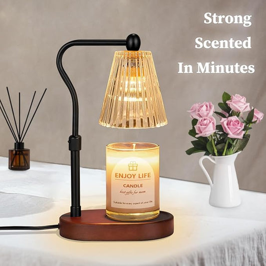 seenlast Candle Warmer Lamp with Timer Dimmer Adjustable Height,Mothers Day Gifts,Electric Wax Warmer Vintage Home Decor for Scented Jar Candles,Birthday Gifts for Women