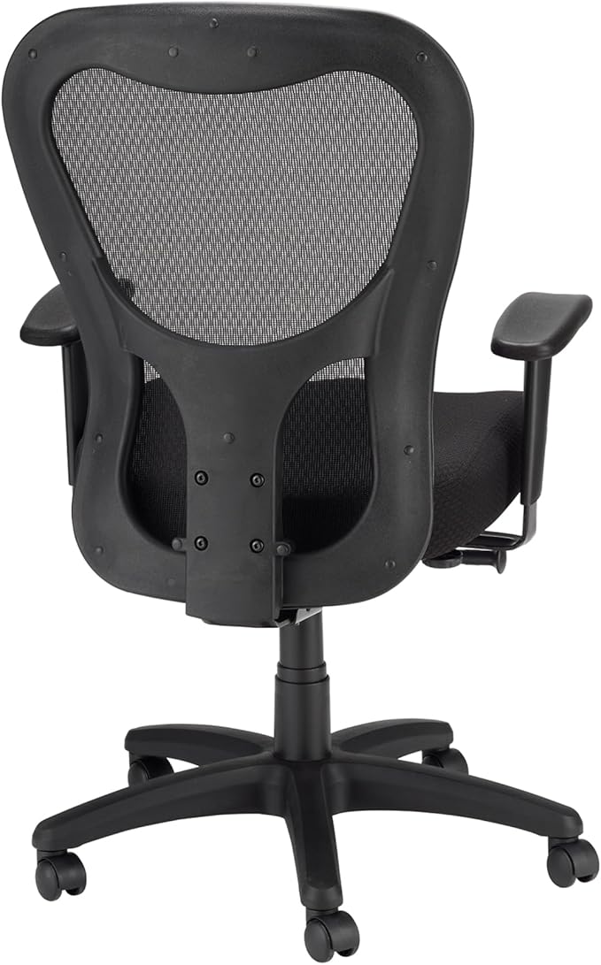 Tempur-Pedic TP9000C Mesh Swivel Task Chair with Tempur Material, Cooling Gel Layer, Adjustable Armrests, and Lumbar Support, Black