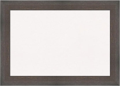 Amanti Art White Cork Board for Wall, 15x21 Vision Board with Brown Wood Frame, Small Corkboard Office Decor for Home Organization, Country Rustic Corkboard Pinboard to Display Items for Home