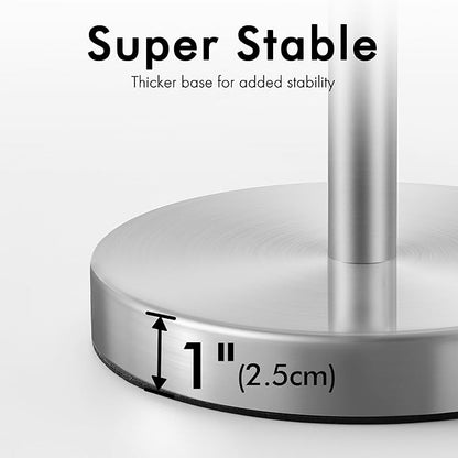 KES Toilet Paper Storage Stand, Freestanding Bathroom Toilet Paper Holder Storage for 3 Rolls SUS304 Stainless Steel Brushed Nickel, BPS201S39-2