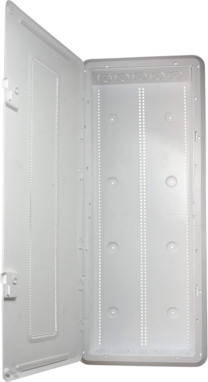 Legrand - OnQ 42 Inch Media Enclosure, Wifi Electrical Box, Cable Management Box for Distribution of Networking Service, Recessed Media Box Lets Signal Through, White, ENP4250-NA