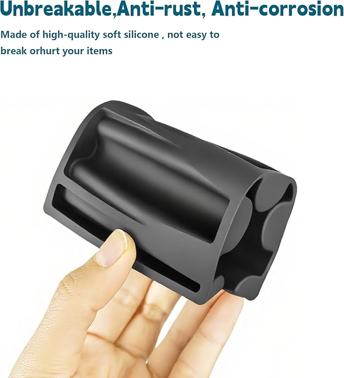 Silicone Soap Dish,Self Draining Soap Holder Perfect for Shower,Bathroom Sink,Kitchen Sink & Travel,Non-Slip Bar Soap Holder Extend Soap Life,Keep Soap Bars Dry & Easy Cleaning Black-1Pcs