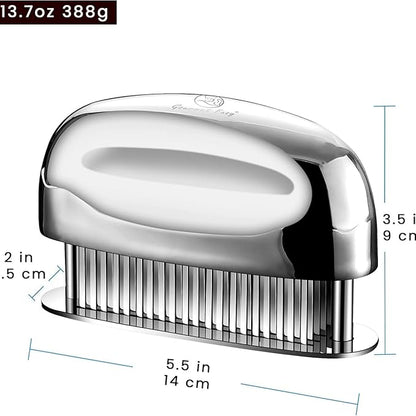 Meat Tenderizer Tool - Hand Held Blade Tenderizer for Meat - Ultra Sharp Needle Blades 100% Stainless Steel - Heavy Duty Kitchen Gadgets - Cooking Gadgets for Tenderizing Chicken, Steak, Veal, BBQ
