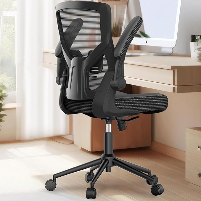 Ergonomic Office Desk Chair with Waterfall Seat and S-Shaped Back for Lower Back & Leg Pressure Relief, Comfortable for 8+ Hours Sitting