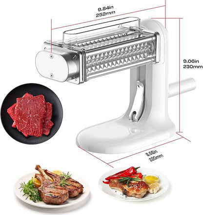 Cofun Manual Meat Tenderizer Tool, Meat Tenderizer Machine with Stainless Steel Gear, Steak Flatten Cuber Rolling Meat Poultry Tenderizer, Meat Tenderizer Kitchen Tool