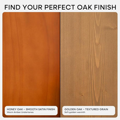 Homeforia Oak Floating Shelves 36 inches Long, High End Solid Real Wood 36 inch Floating Shelf for Room Wall, Honey Oak Wooden 36inch Kitchen Shelves, Heavy Duty Bracket, 36 X 6.5 X 1.75 in, Set of 2