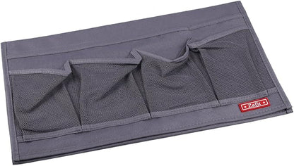 Zafit Bedside Storage Organizer - 6 Pockets, Table Cabinet Caddy for Remotes, Phone, Glasses (Grey)