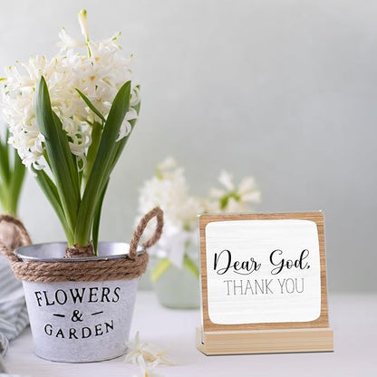 Farmhouse Decor, Acrylic Christian God Home Decorations, Aesthetic Entry Way Table Shelf Decor, Living Room Table Accessories, Boho Office Decorations For Work (08)