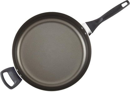 Farberware Dishwasher Safe Nonstick Jumbo Cooker/Saute Pan with Helper Handle - 6 Quart, Black