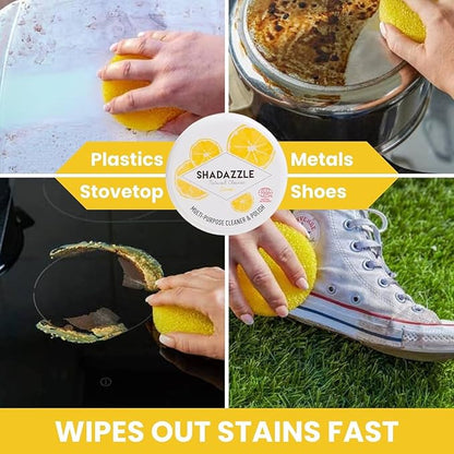 Shadazzle Natural All Purpose Cleaner and Polish – Eco friendly Multi-purpose Cleaning Product (3 Pack, Lemon)