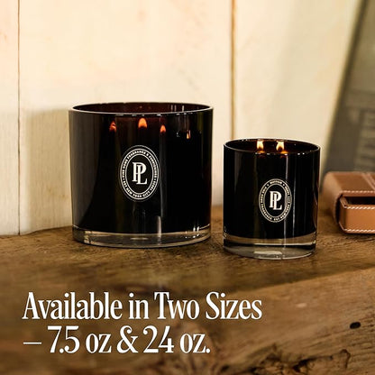 Preston Lane Luxury 3-Wick Scented Candle, Doheny Drive, 24 oz Hand-Poured in USA | Long Burn Time (40–50 Hrs), Vegan Soy Wax Blend, Decorative Ceramic Vessel, Fine Italian Fragrance
