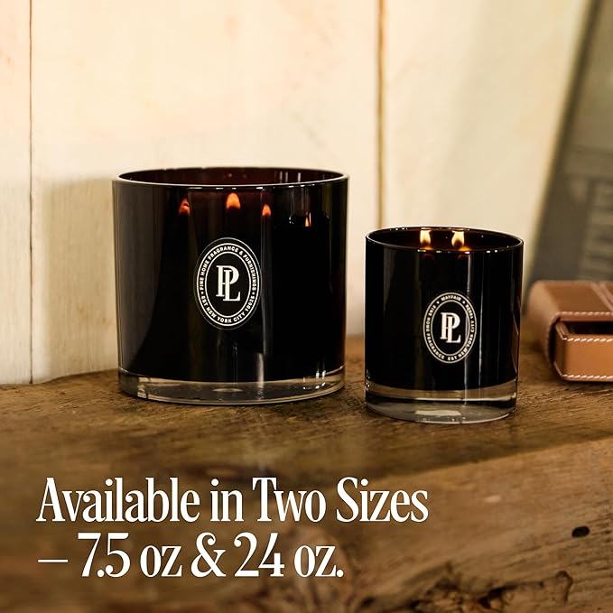 Preston Lane Luxury 2-Wick Scented Candle, Highrise, 7.5 oz Hand-Poured in USA | Long Burn Time (20-30 Hrs), Vegan Soy Wax Blend, Decorative Glass Vessel, Fine Italian Fragrance