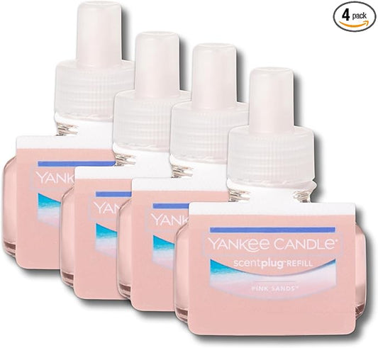 Yankee Candle ScentPlug Refill (2.5 Ounce (Pack of 4), Pink Sands)
