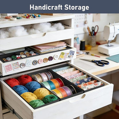 DIMJ Drawer Organizer Clothes - 28 Pack Baby Dresser Organizer for Nursery Closet Organization, Fabric Drawer Organizer Bins for Underwears Socks Bras, Foldable Storage Dividers for Bedroom