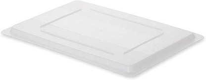 Rubbermaid Commercial Products Food Storage Box Lid for 8.5, 12.5, 16.5, and 21.5 Gallon Sizes, White (FG350200WHT) (Pack of 3)