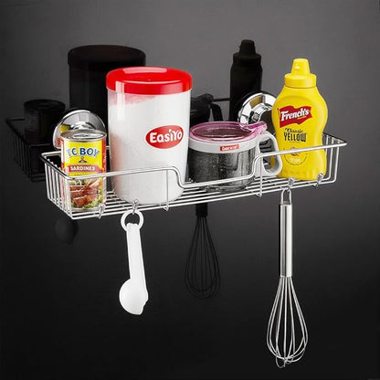 SANNO Suction Cup Shower Caddy Storage Combo Organizer, No Damage Bath Shelf Suction Cup Shower Basket,Rustproof Wire Bathroom Accessories - Rustproof Stainless Steel