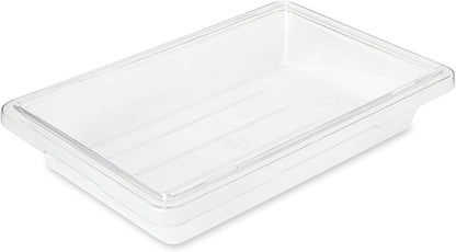 Rubbermaid Commercial Products Polycarbonate Food Storage Box/Tote, 2 Gallon, Clear, for Restaurant/Kitchen/Cafeteria