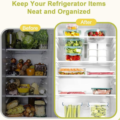 Stackable Deli Meat Container with Drainage Groove and Silicone Lid, Clear Refrigerator Storage Containers for Lunch Meats, Cold Cuts, Bacon, Cheese, BPA Free - 1 Layer