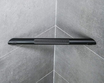 Shower Foot Rest Bar,Corner Shower Footrest for Shaving Legs,Non-Slip Knurled Brass Bar Shower Step Foot Ledge,Matte Black