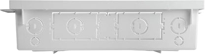 Legrand - OnQ 20 Inch Media Enclosure, Wifi Electrical Box, Cable Management Box for Distribution of Networking Service, Recessed Media Box Lets Signal Through, White, ENP2050-NA