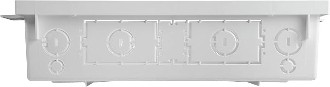 Legrand - OnQ 42 Inch Media Enclosure, Wifi Electrical Box, Cable Management Box for Distribution of Networking Service, Recessed Media Box Lets Signal Through, White, ENP4250-NA