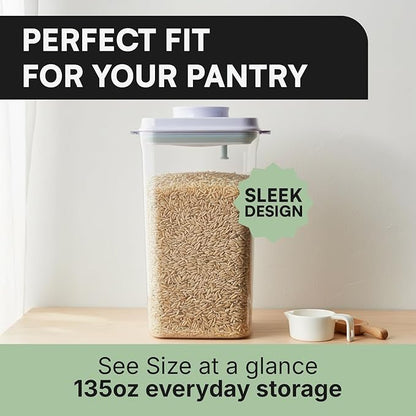 Bop Top | Airtight Meal Prep Containers with Lids | Food Storage Container Sets | Snack and Overnight Oats Fridge Organizer | Pantry and Kitchen Organization