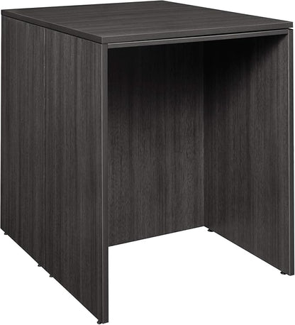 Romig Regency Legacy Stand Back Storage Set with Two Desks, 36"" x 46"", Ash Grey (LSSDSD3646AG)
