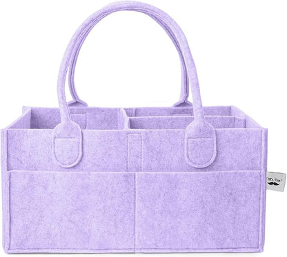 Mr. Pen- Baby Diaper Caddy Organizer, lavender dream, Nursery Storage Bin and Car Organizer for Diapers and Baby Wipes