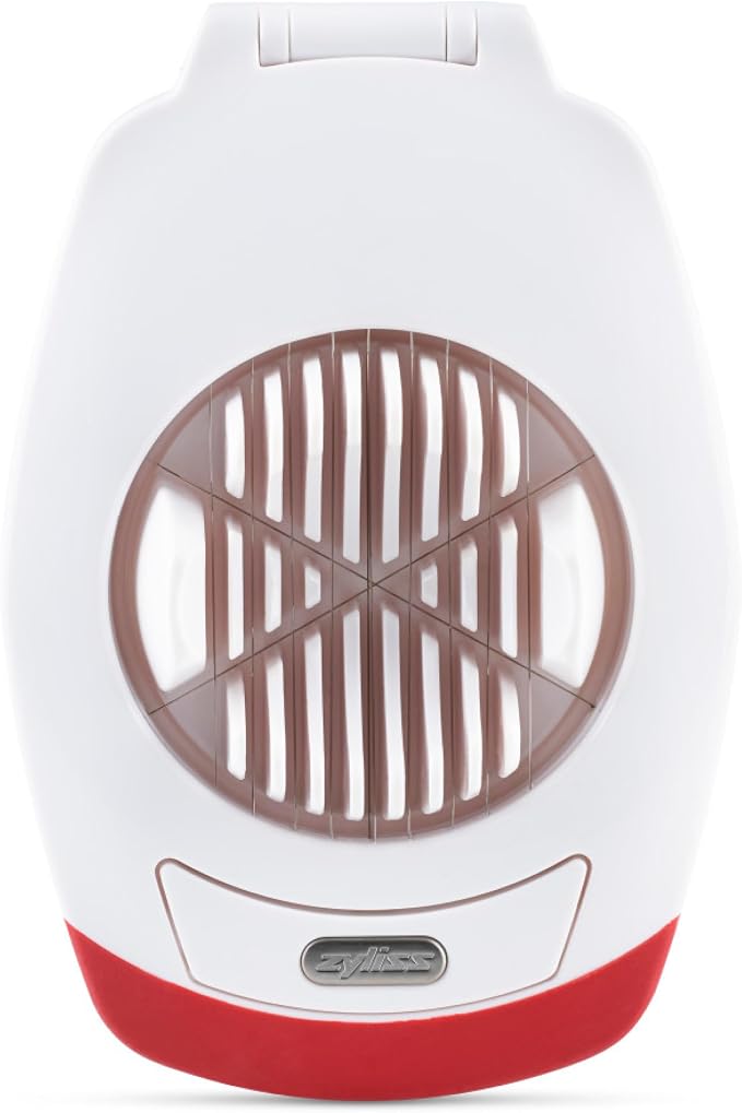 ZYLISS Egg Slicer - Non Slip, Egg Cutter and Wedger with Built in Shell Piercer
