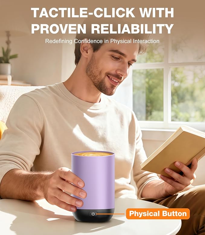Kepwam Self-Heating Coffee Mug T1, 16oz Rechargeable Heated Coffee Mug, Smart Coffee Warmer Mug with App-Controlled,Advanced Temperature-Controlled Heating Coffee Gifts for Women Men Coffee Lover