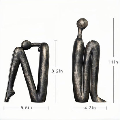 Book Ends,Resin Non Skid Bookends for Heavy Books,Bookends for Shelves Decorative,Creative Shelf Decorations to Hold Books for Home,Office Desk,Bookshelf,Study，1Pair/2Piece 11''