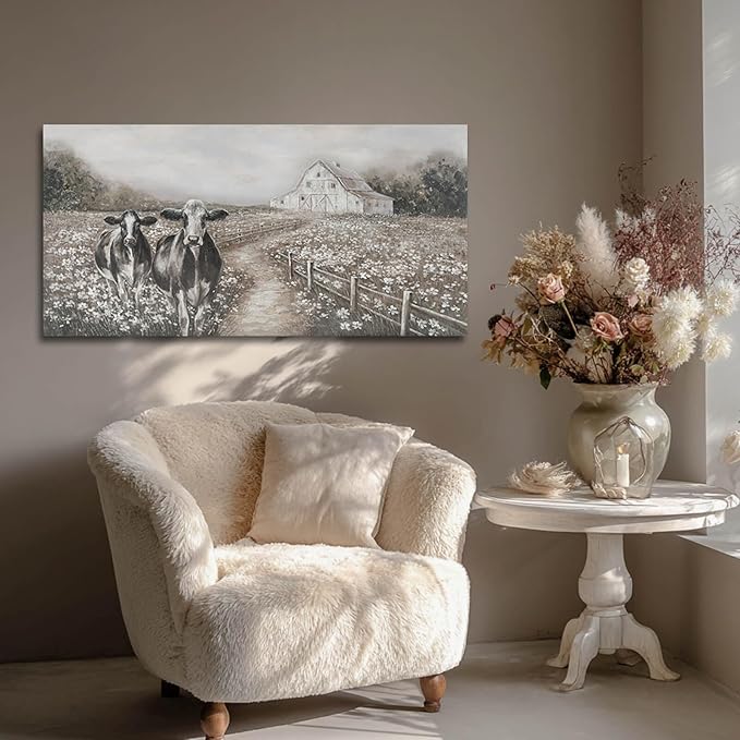 LEVERUP Animal Wall Pictures Spring Wall Decor for Bedroom Office Kitchen Nature Artwork 20x40 Inch Flower Pictures Wall Decorations