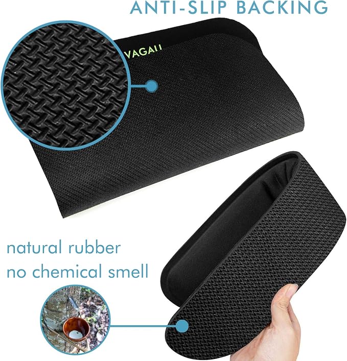 VAGAU Premium Keyboard Wrist Rest and Mouse Pad Wrist Support, Ergonomic Memory Foam Set for Office, Laptop, Mac, Computer and Gaming, Comfortable Typing &Wrist Pain Relief (2 Pack)