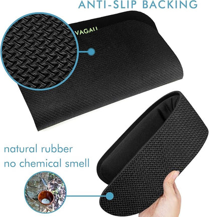 VAGAU Premium Keyboard Wrist Rest and Mouse Pad Wrist Support, Ergonomic Memory Foam Set for Office, Laptop, Mac, Computer and Gaming, Comfortable Typing &Wrist Pain Relief (2 Pack)
