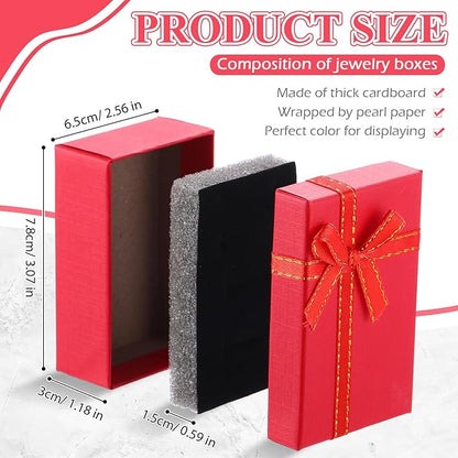 Ecally Small Cardboard Jewelry Gift Boxes 2 x 3.1 x 1.1 Inches Earring Boxes for Jewelry Gift Rings Earring Necklaces